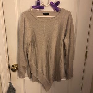 Verve Ami, L - asymmetrical beige sweater